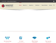Tablet Screenshot of manifesttechnology.net